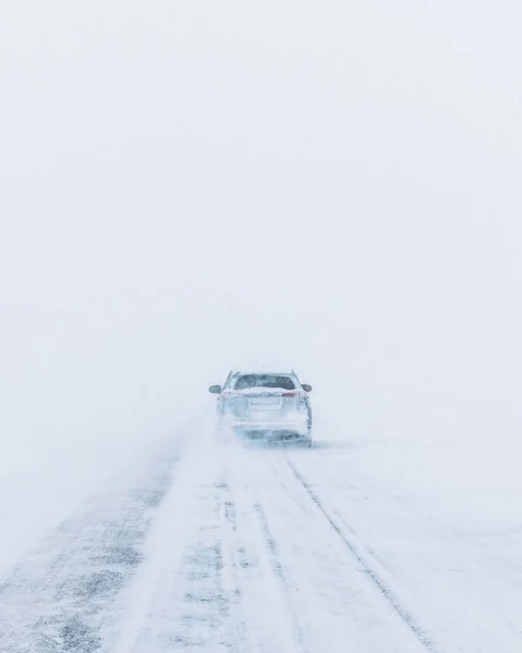 Carretera Cubierta Nieve Invierno — Foto de Stock