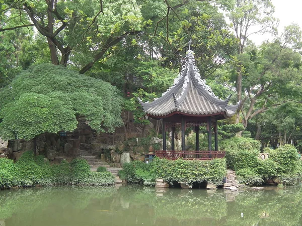 beautiful chinese garden in the park