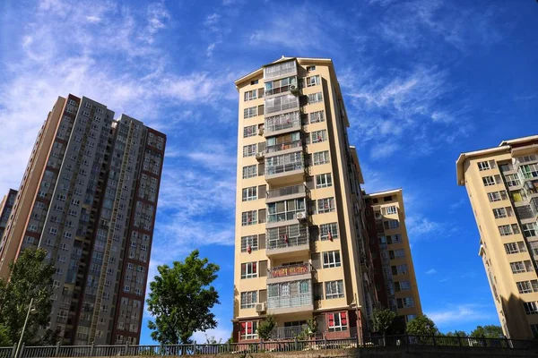 Edificios Ciudad Exterior Casas Arquitectura — Foto de Stock