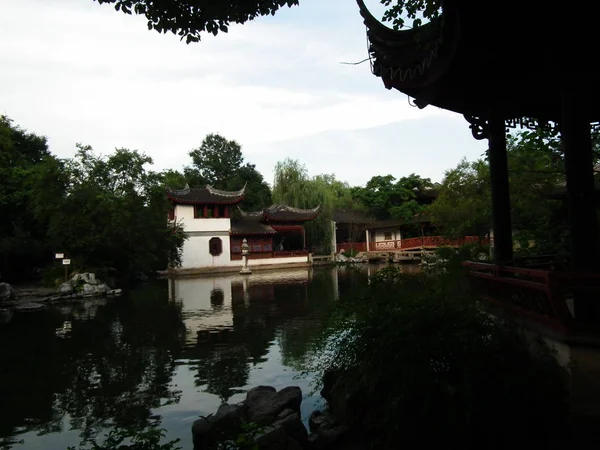 beautiful chinese landscape in the park