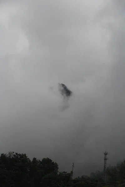 Vista Montaña Niebla — Foto de Stock