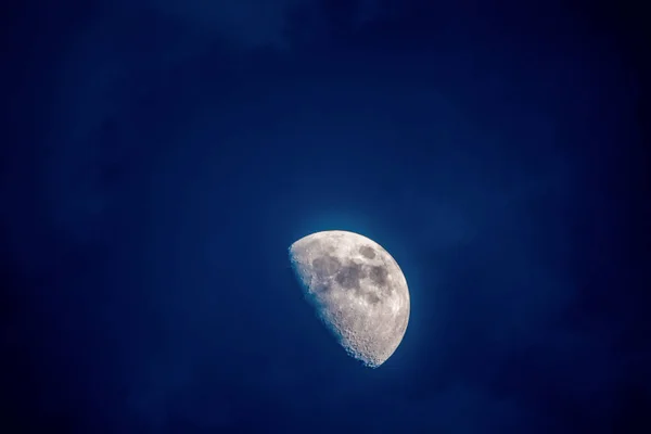 night sky with moon, astrophotography