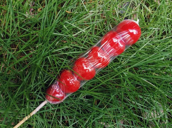 red chili pepper on the grass