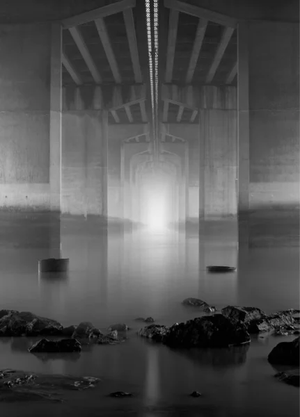 Puente Niebla — Foto de Stock