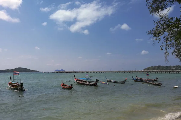 Barco Playa Tailandia — Foto de Stock