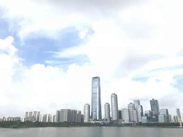 stock image cityscape and city skyline with skyscrapers and buildings