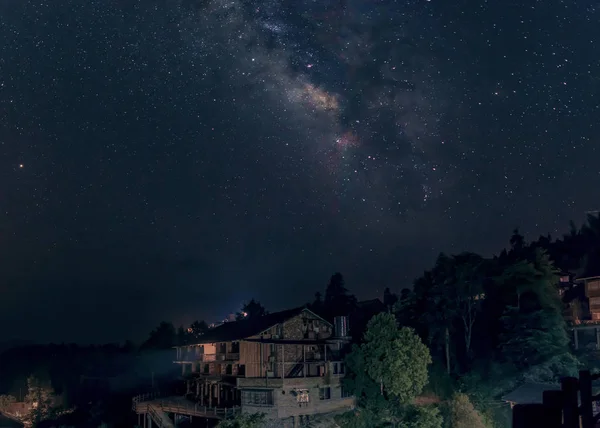 Hermoso Cielo Nocturno Con Estrellas — Foto de Stock