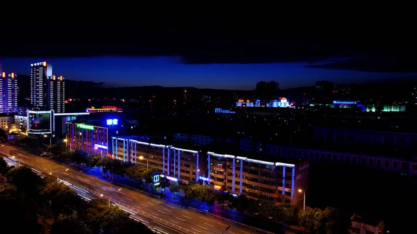 Hermosa Vista Nocturna Ciudad — Foto de Stock