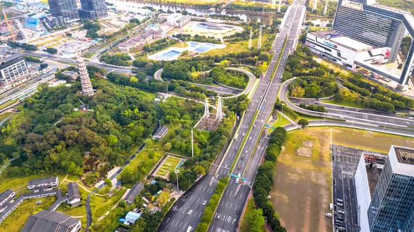 Vista Aerea Della Città — Foto Stock