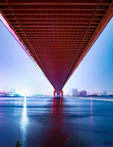 Vista Del Puente Ciudad China — Foto de Stock