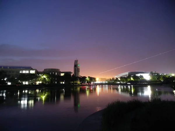 Hermosa Vista Nocturna Ciudad — Foto de Stock