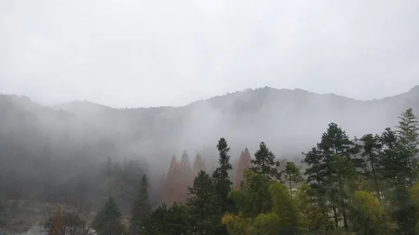 Mañana Brumosa Las Montañas — Foto de Stock