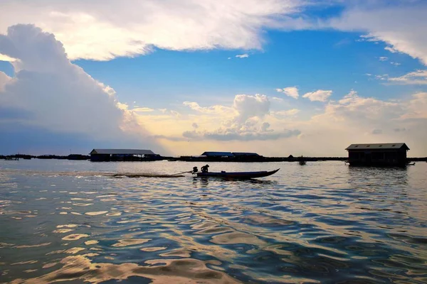 Hermoso Atardecer Sobre Mar — Foto de Stock