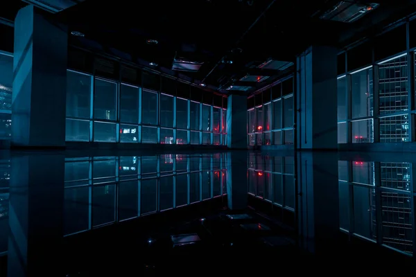 Computer Een Datacenter — Stockfoto