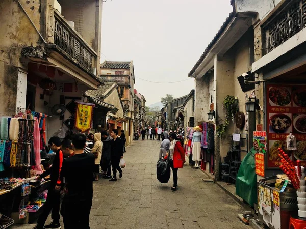 Vista Calle Ciudad Hoi Vietnam — Foto de Stock