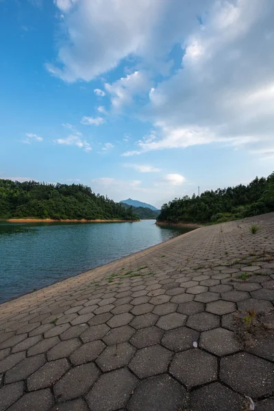 Hermoso Paisaje Con Lago Árboles — Foto de Stock