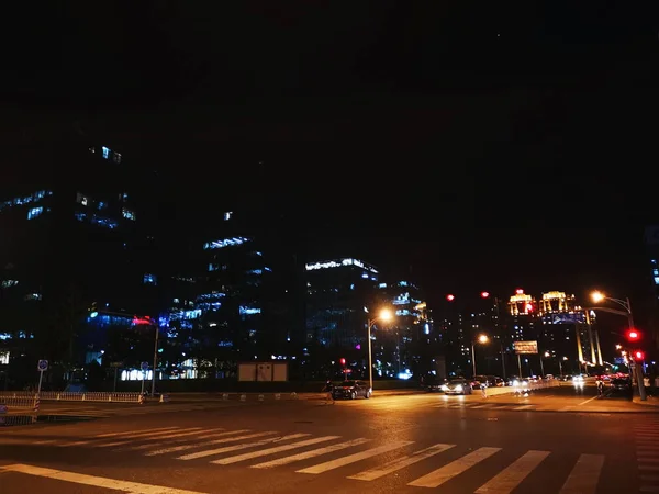 Hermosa Vista Nocturna Ciudad — Foto de Stock