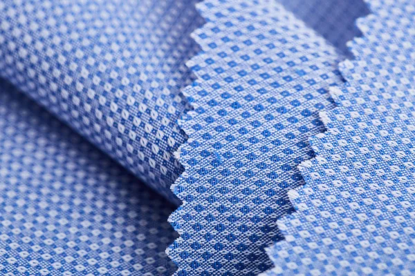 Modrá Tkanina Textura Pozadí — Stock fotografie