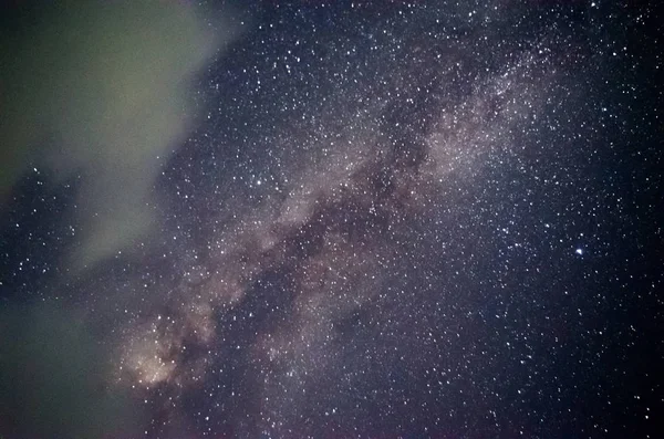 Galaxia Vía Láctea Cielo Nocturno — Foto de Stock