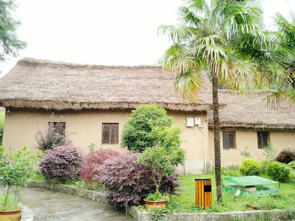 村の伝統的な家は — ストック写真