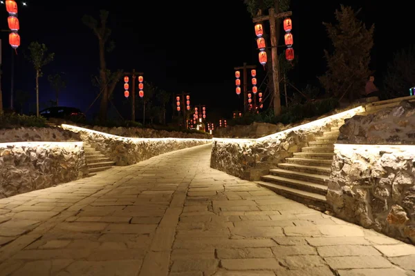 Noche Ciudad China — Foto de Stock