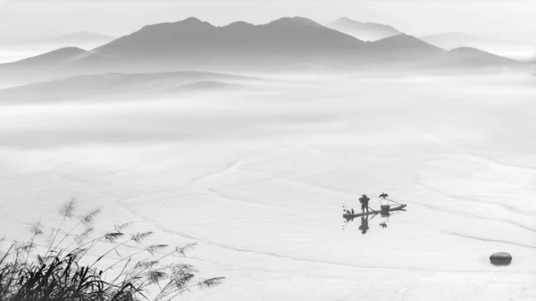 black and white snow in the mountains