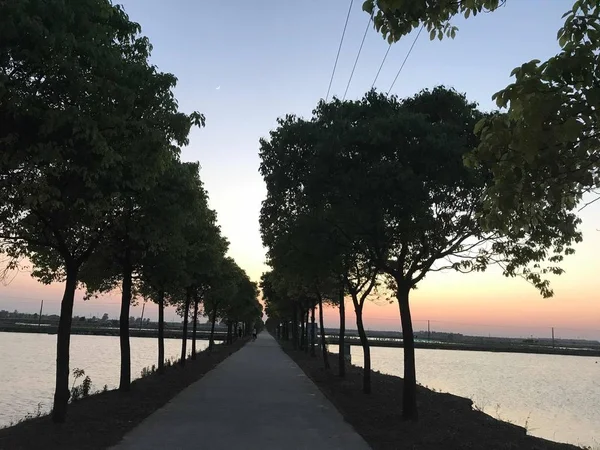 Hermoso Atardecer Playa — Foto de Stock