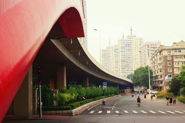 Vista Ciudad Shanghai — Foto de Stock