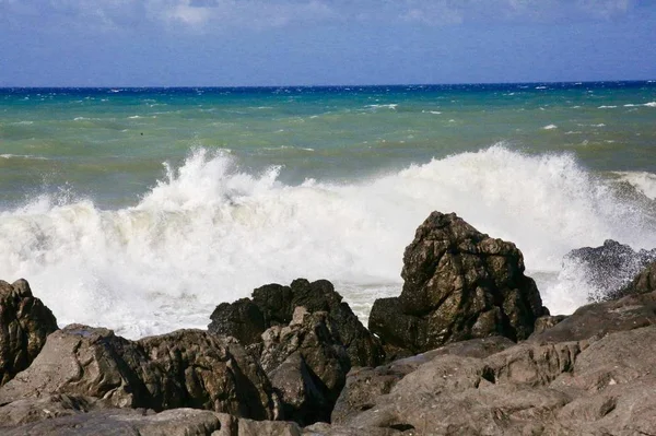 Vista Mar Superficie Agua Mar Olas — Foto de Stock