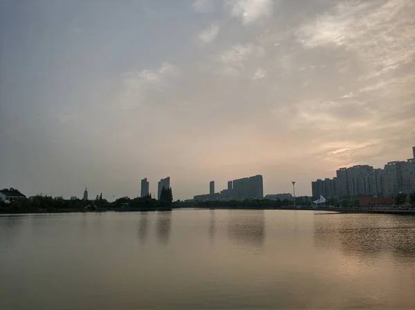 Vista Panorámica Del Paisaje Urbano Con Rascacielos — Foto de Stock