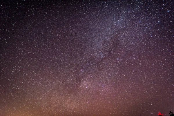 Galaxia Vía Láctea Cielo Nocturno — Foto de Stock