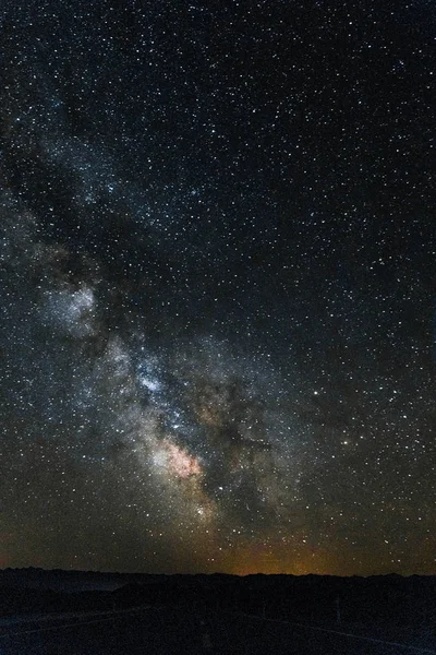 Galaxia Vía Láctea Cielo Nocturno — Foto de Stock