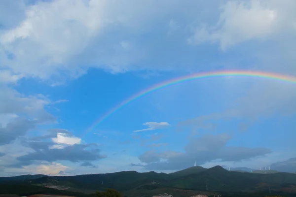 rainbow in the mountains of the mountain
