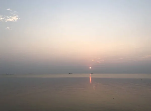 Hermosa Puesta Sol Sobre Mar Naturaleza — Foto de Stock