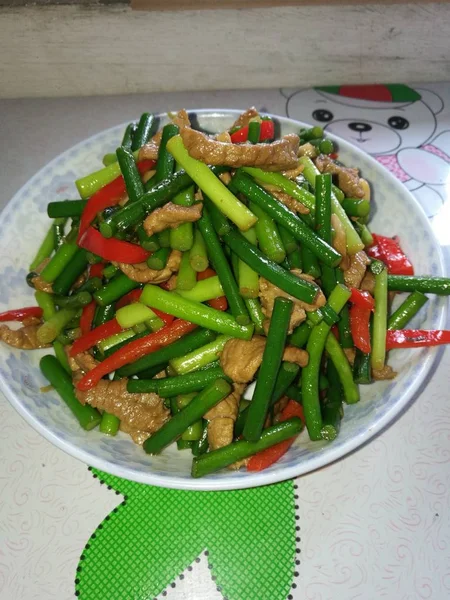 Vista Cerca Deliciosa Ensalada Con Verduras — Foto de Stock