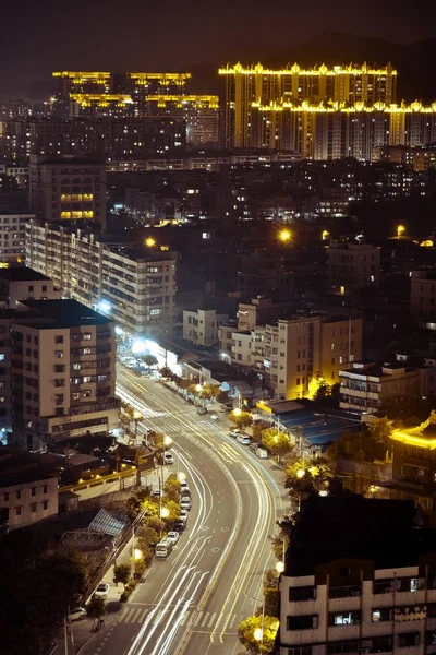 Hermosa Vista Nocturna Ciudad — Foto de Stock