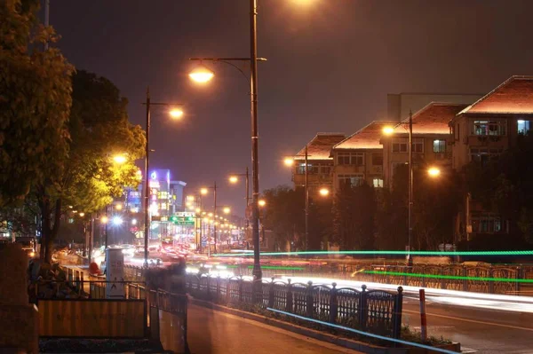 Tráfico Noche — Foto de Stock