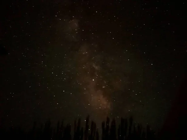 Galaxia Vía Láctea Cielo Nocturno — Foto de Stock