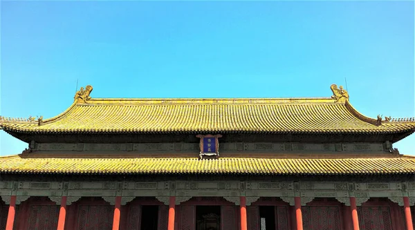 the old chinese style of the forbidden city