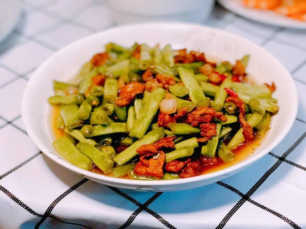 Vista Cerca Deliciosa Ensalada Con Verduras — Foto de Stock