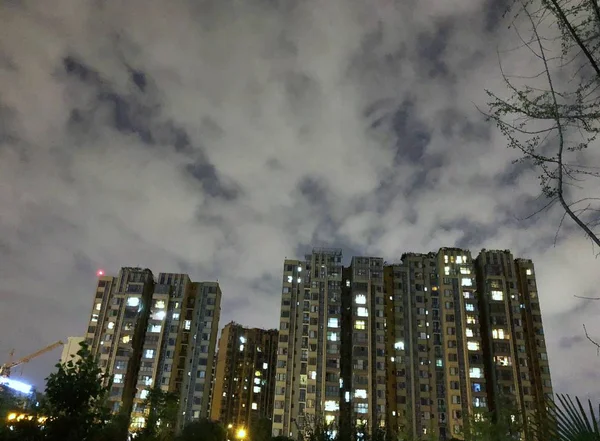 Hermosa Vista Nocturna Ciudad — Foto de Stock