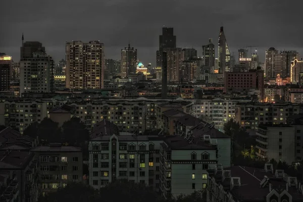 Prachtig Uitzicht Vanuit Lucht Stad — Stockfoto