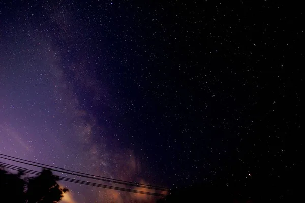 Cielo Nocturno Con Estrellas Estrellas — Foto de Stock