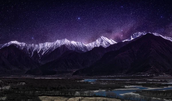 Vía Láctea Cielo Nocturno — Foto de Stock