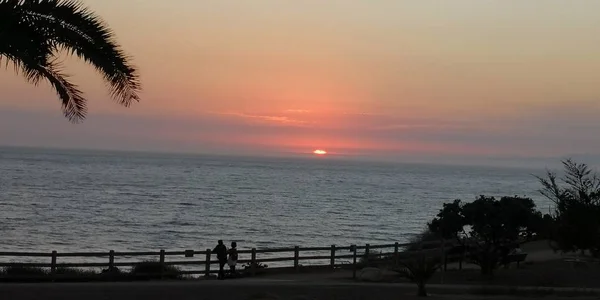 Schöner Sonnenuntergang Strand — Stockfoto