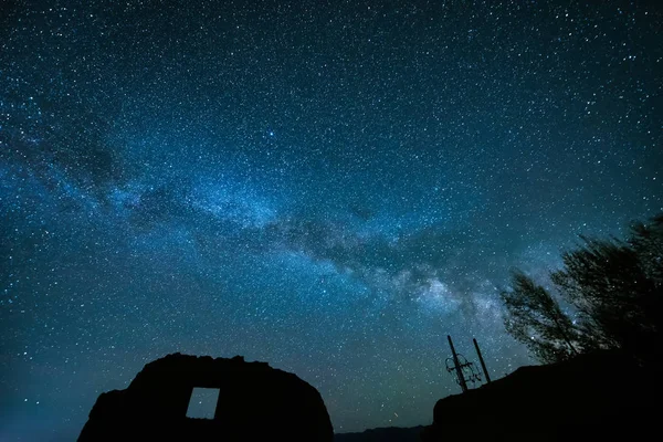 Astrología Cielo Nocturno Con Estrellas Nebulosa Astronómica — Foto de Stock