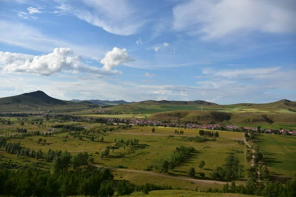 Hermoso Paisaje Montaña Con Cielo Azul — Foto de Stock