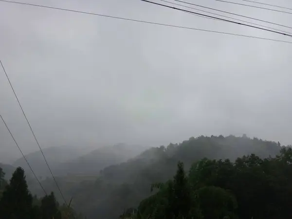 Lluvia Las Montañas — Foto de Stock