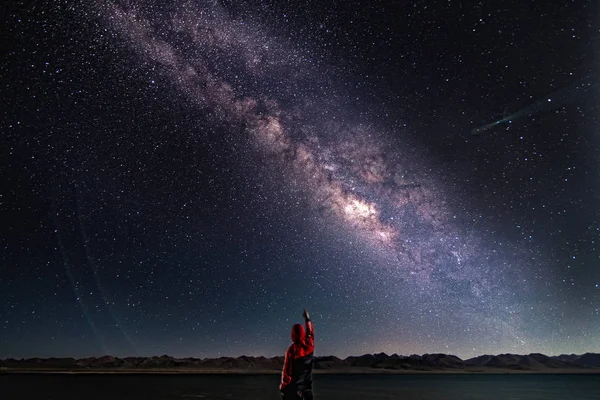 Hermoso Cielo Nocturno Estrellado — Foto de Stock