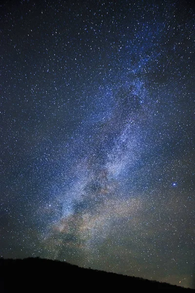 Galaxia Vía Láctea Cielo Nocturno — Foto de Stock